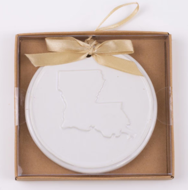 Louisiana Embossed Ornament