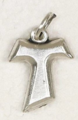 Tau Silver Tone Bracelet Crucifix