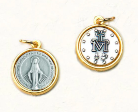 Double Sided Two Tone Miraculous Medal