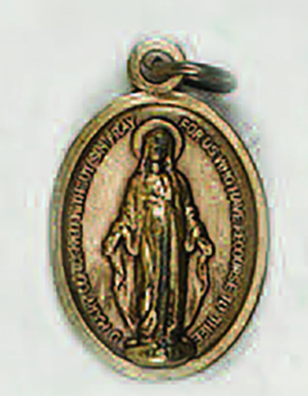 Brass Tone Bracelet Size Miraculous Medal