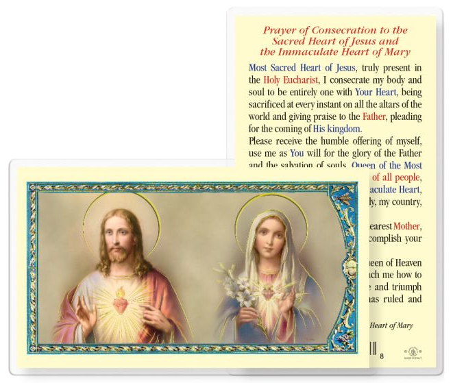 Prayer of Consecration Holy Card
