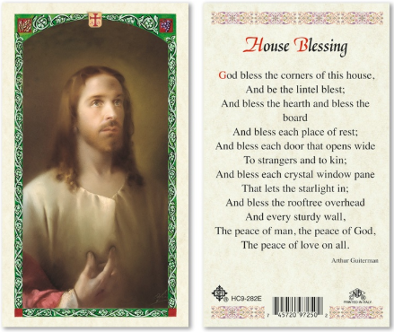 Sacred Heart of Jesus - House Blessing Prayer Card