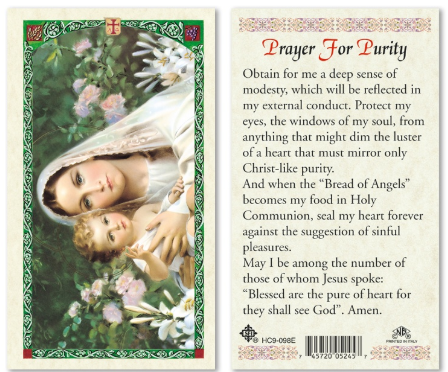 Prayer for Purity Prayer Card