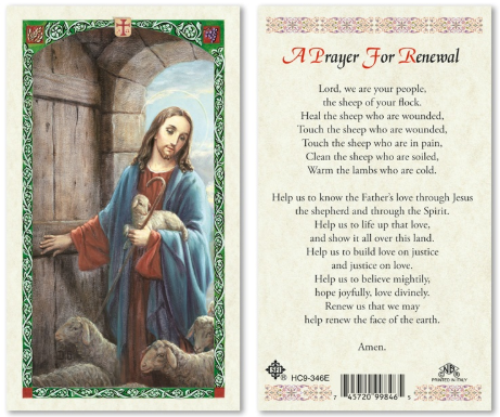 A Prayer for Renewal Prayer Card