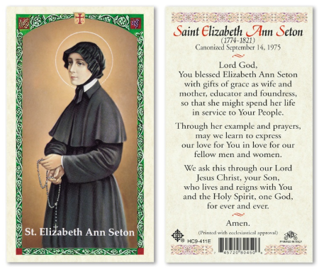 St. Elizabeth Ann Seton Prayer Card