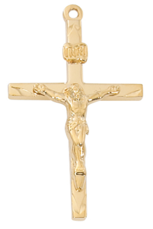 Gold Over Sterling Crucifix