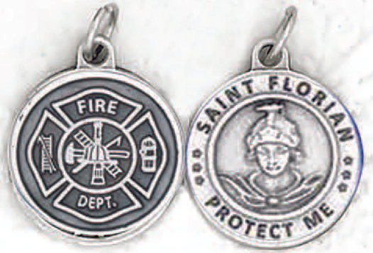 Saint Florian/Fireman - 3/4 Inch Medal
