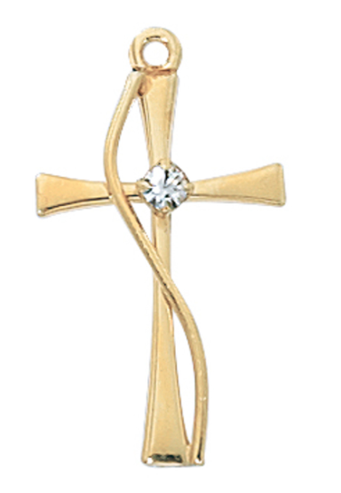 Gold Over Sterling Cross