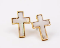 Cross Stud Earrings