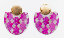 Capri Earrings Pink/Gold