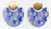 Capri Earrings Blue/Gold