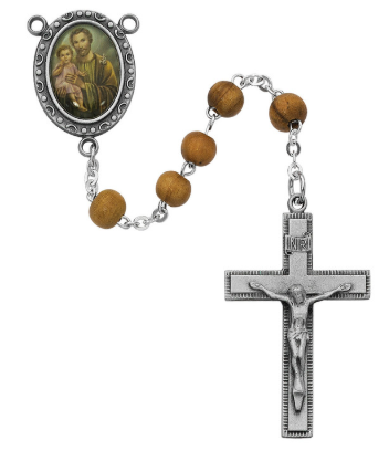 Olive Wood St. Joseph Rosary