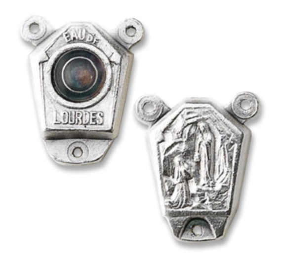 Our Lady of Lourdes Rosary Centerpiece