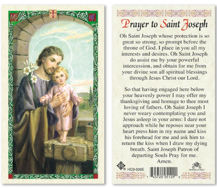 St. Joseph Prayer Card