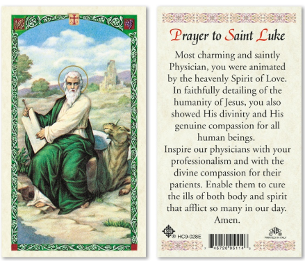 St. Luke Prayer Card