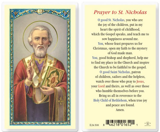 St. Nicholas Prayer Card