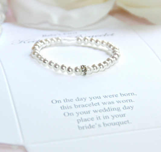 First Bracelet/Bride Keepsake Infant Bracelet