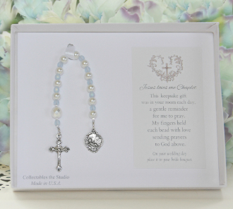 Jesus Loves Me Chaplet for Baby Boy