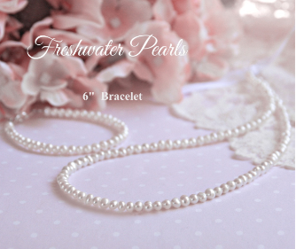 6" Freshwater Pearls Child Bracelet