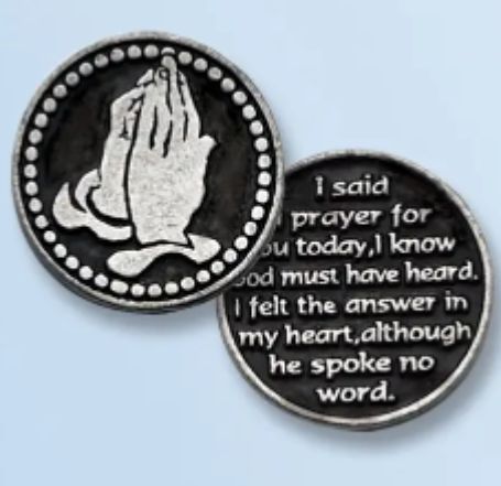 Pewter Pocket Token - I said a Prayer