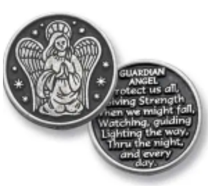 Pewter Pocket Token - Guardian Angel