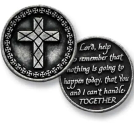 Pewter Pocket Token - Help me Remember - Cross