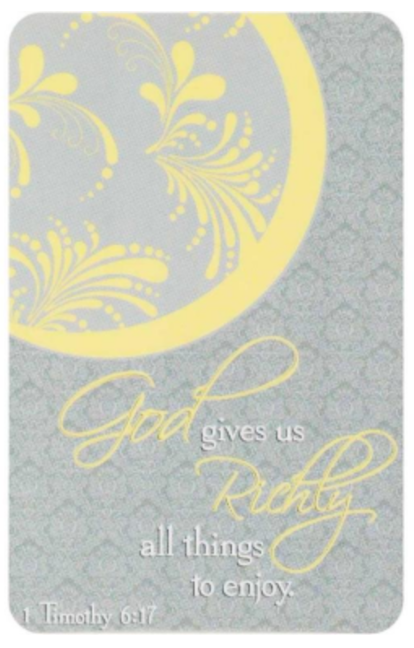 1 Timothy 6:17 Prayer Card