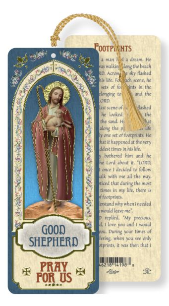 Good Shepherd Laminated Bookmark with Tassel