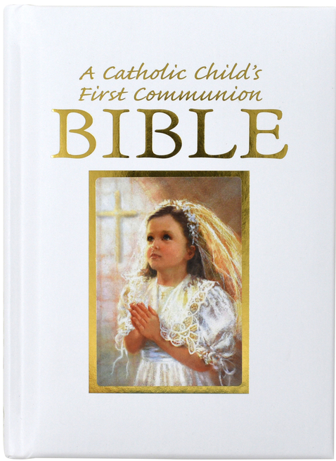 Catholic Child's First Communion Gift Bible (Blessings - Girl)