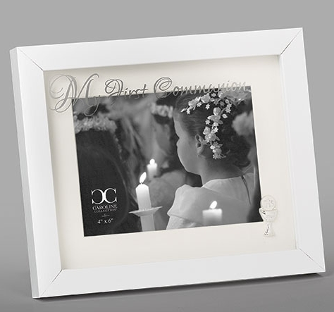 White First Communion Frame