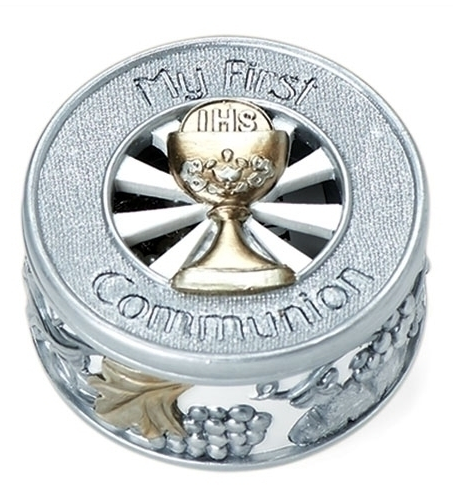 Silver/Gold First Communion Keepsake Box