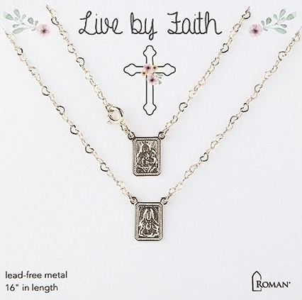 Gold Infinity Scapular Necklace