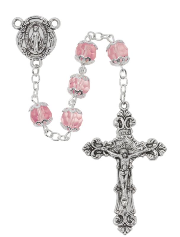 7MM All Capped Rose Rosary