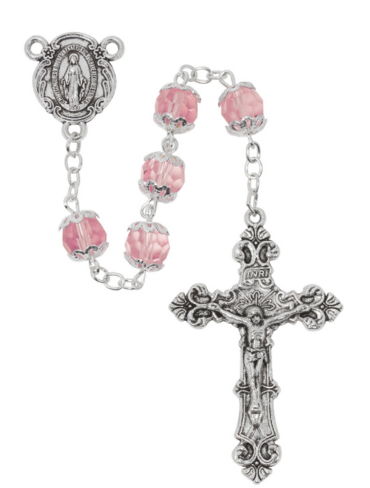 7MM All Capped Rose Rosary