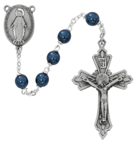 Locklinked Metallic Blue Rosary