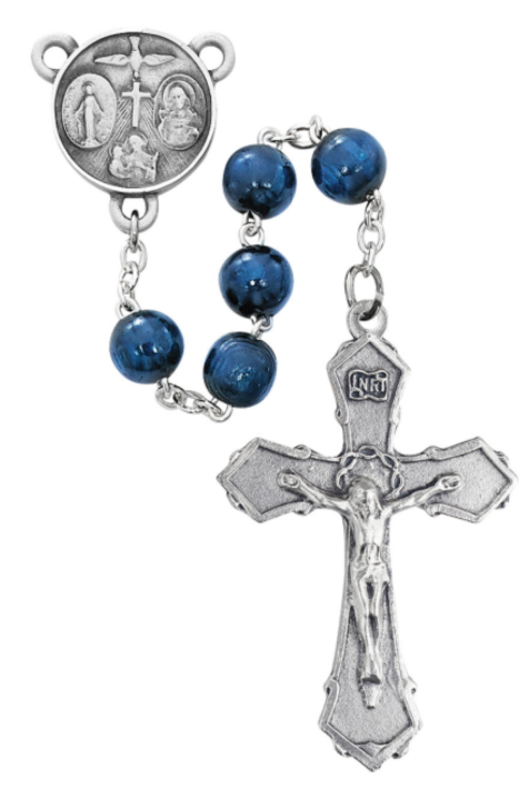 Blue Wood Rosary