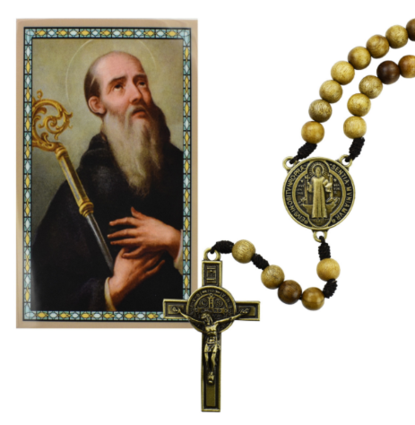 Wood St. Benedict Crucifix