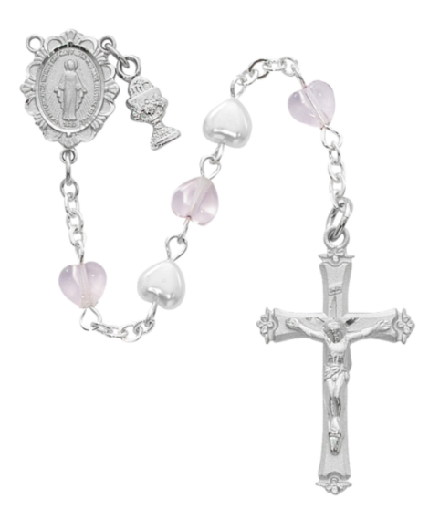 Pearl & Pink Crystal Rosary