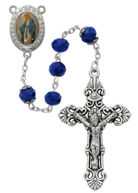 Blue Our Lady of Grace Rosary