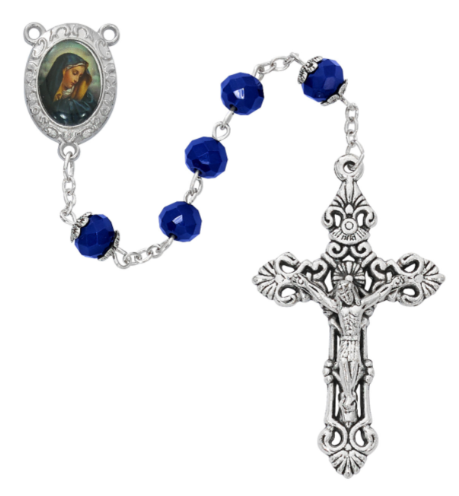 Blue Our Lady of Sorrow Rosary
