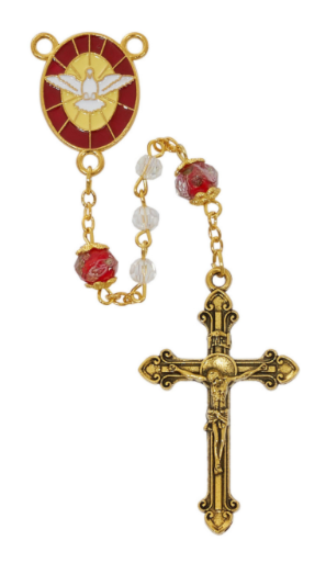 Gold Crystal Confirmation Rosary