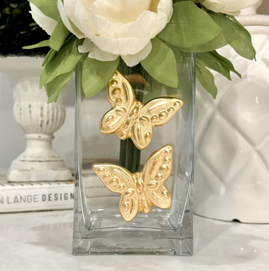 Rectangle Vase Butterfly