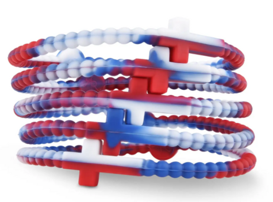 Jesus Bracelets (Silicone Cross Bracelets) - America XS
