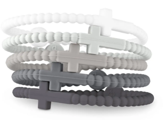 Jesus Bracelets (Silicone Cross Bracelets) - Alloy XS