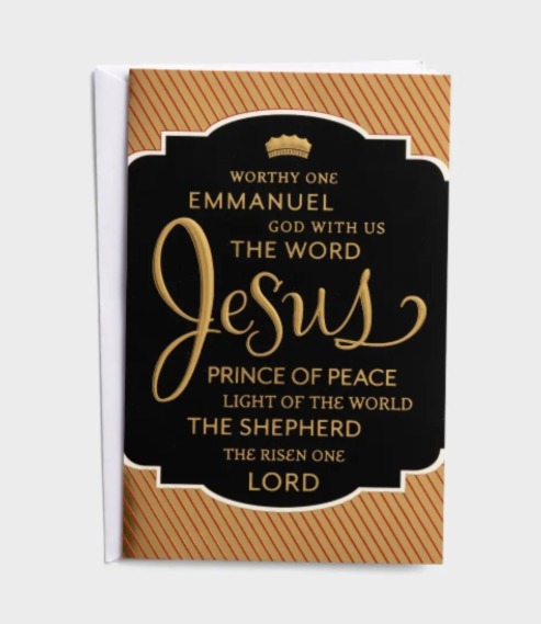 Worthy One - 50 Christmas Boxed Cards and Envelopes, KJV