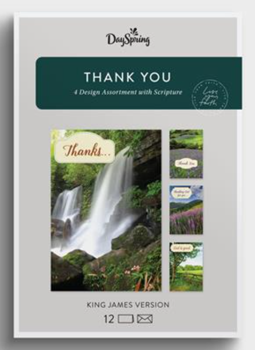 Thank You - Landscapes - 12 Boxed Cards and Envelopes, KJV