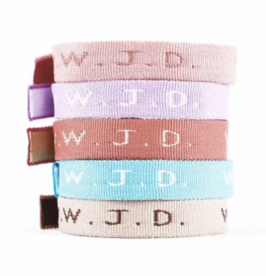 WWJD Bracelets - Assorted Light Colors