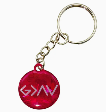 Tap To Pray™ - Prayer Tag Keychains - Color

Pink Crystal + God Is Greater