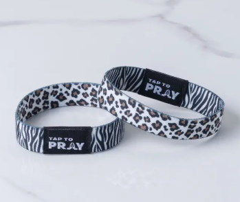 Tap To Pray™ Wristbands - Safari Zebra