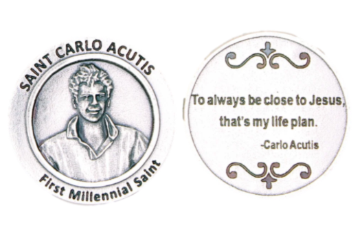 Saint Carlo Acutis - First Millennial Saint -Pocket Token